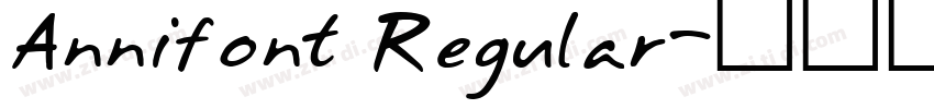 Annifont Regular字体转换